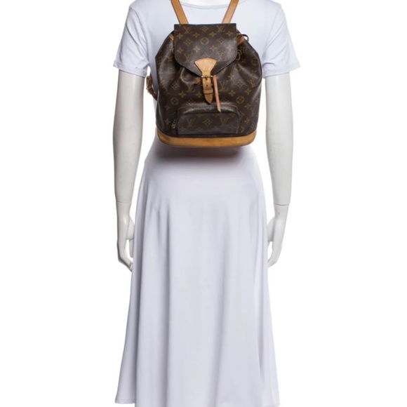 Louis Vuitton Montsouris MM Monogram M51136 Women's Brown - Picture 1 of 6